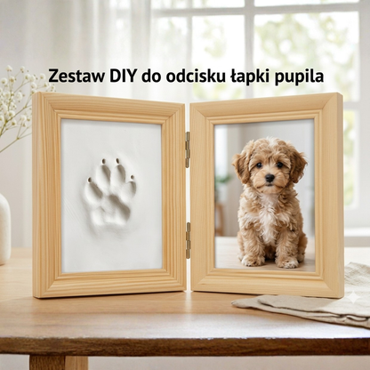 Karmella PawPrint – Elegancka ramka z odciskiem łapki i zdjęciem (Zestaw DIY)