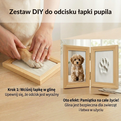 Karmella PawPrint – Elegancka ramka z odciskiem łapki i zdjęciem (Zestaw DIY)